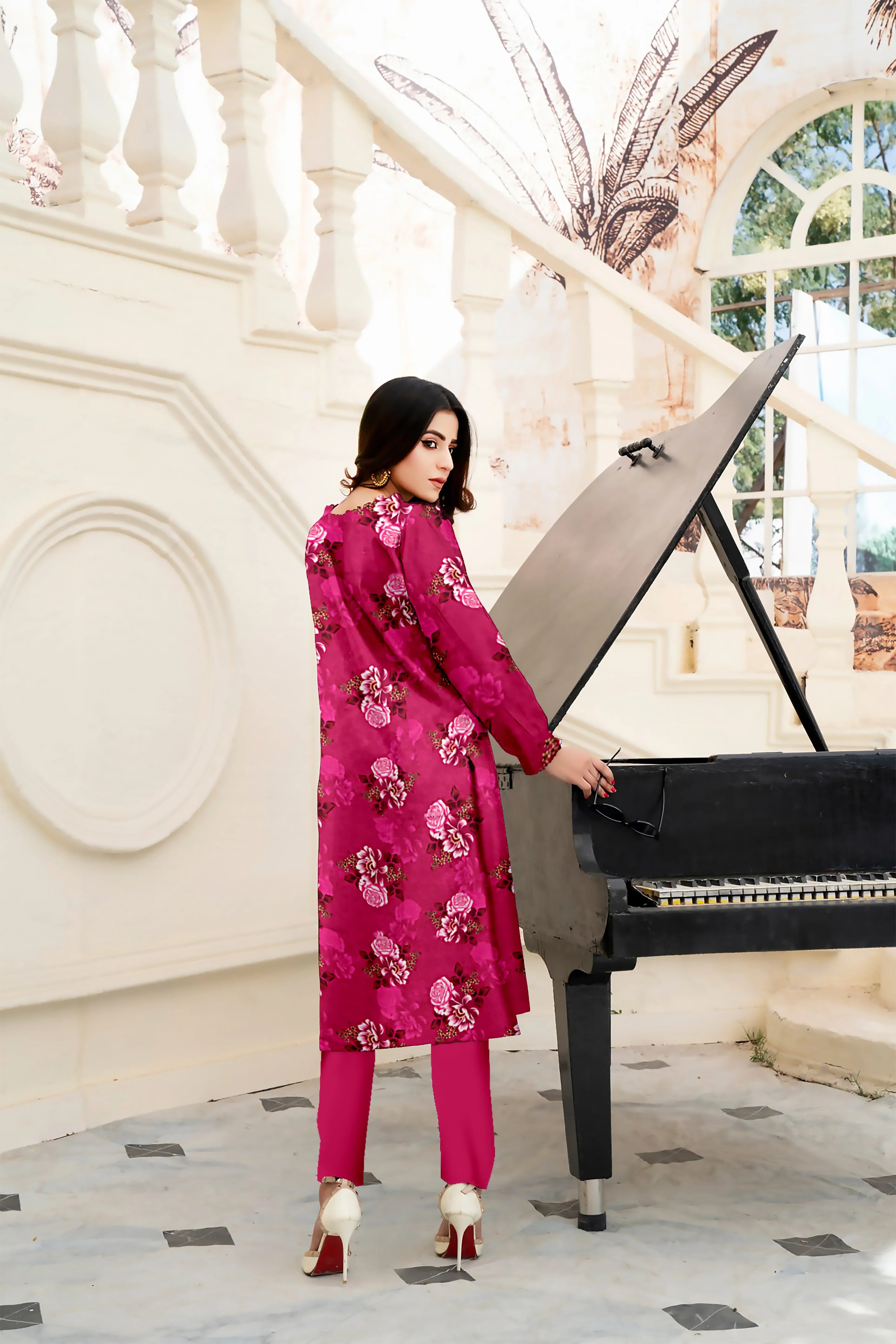 3 Piece Unstitched Printed Lawn Suit -BA-V16-15