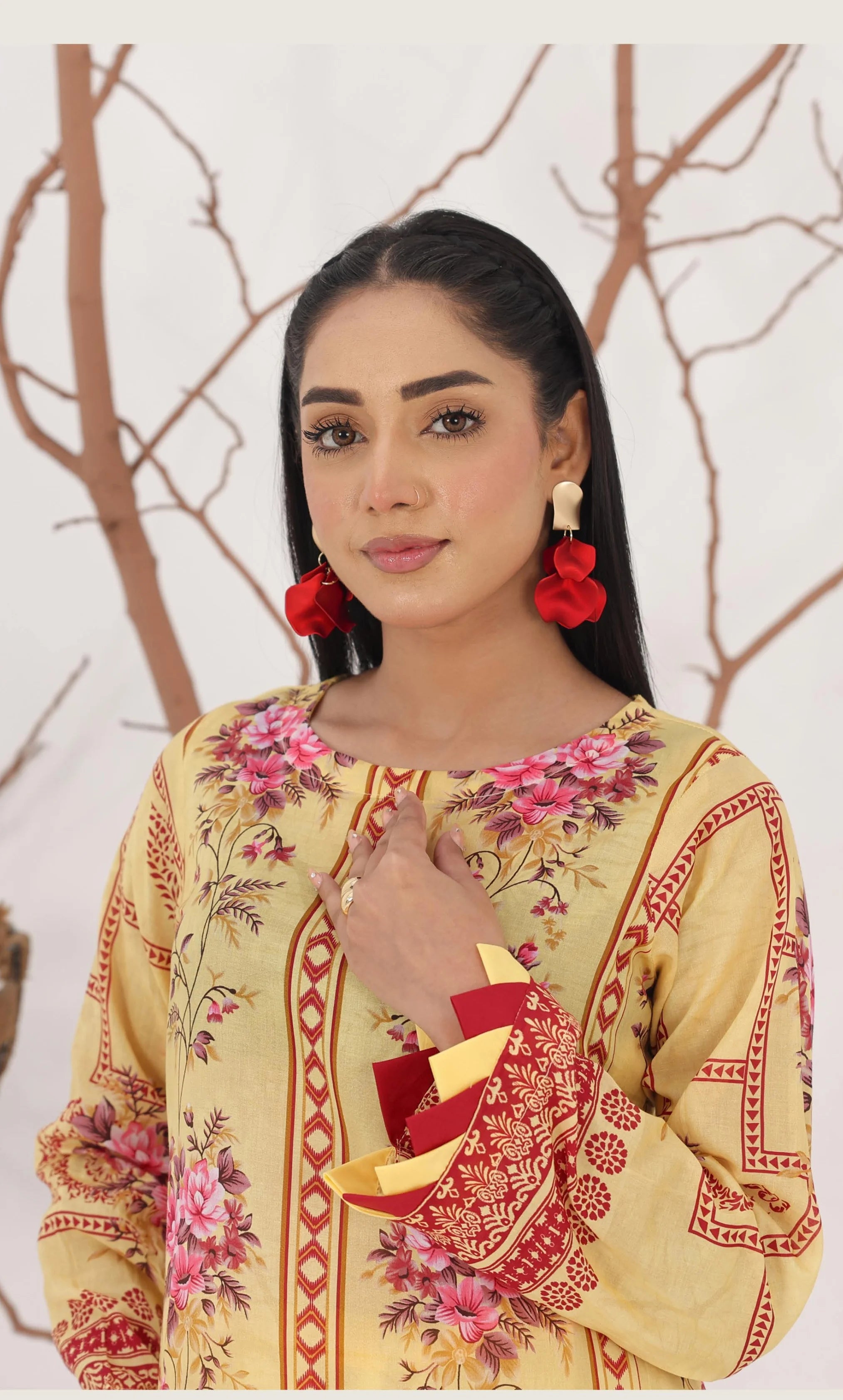 3 Piece Printed Unstitched Lawn Suit | ET-05