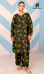 2PC Unstitched Printed Lawn Suit - BA-V7-04