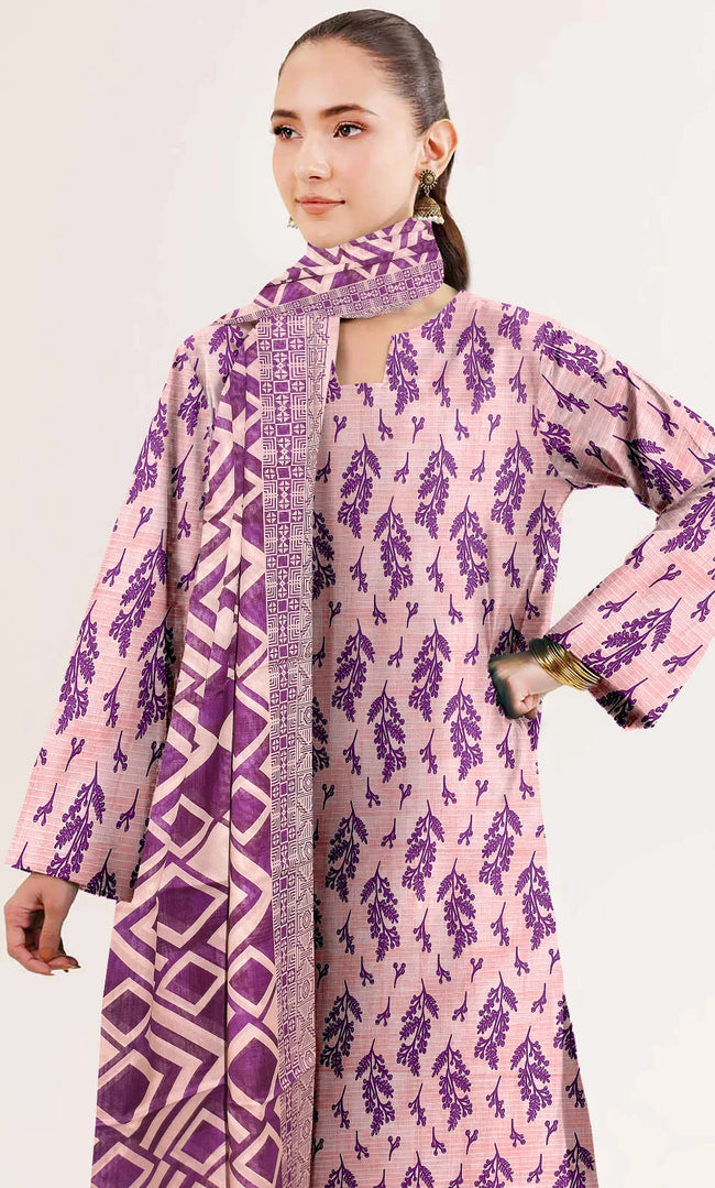 3 Piece Unstitched Printed Lawn Suit- BA-V-21 -10 Main Image