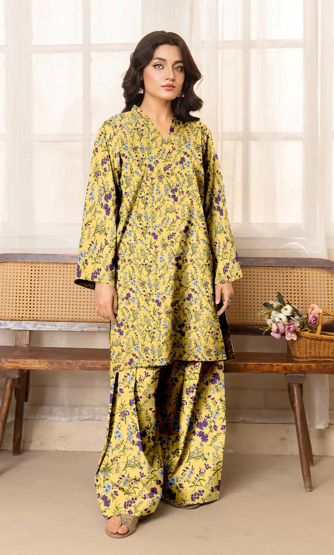 2PC Unstitched Printed Lawn Suit  - BD-V6-22 Hover Image