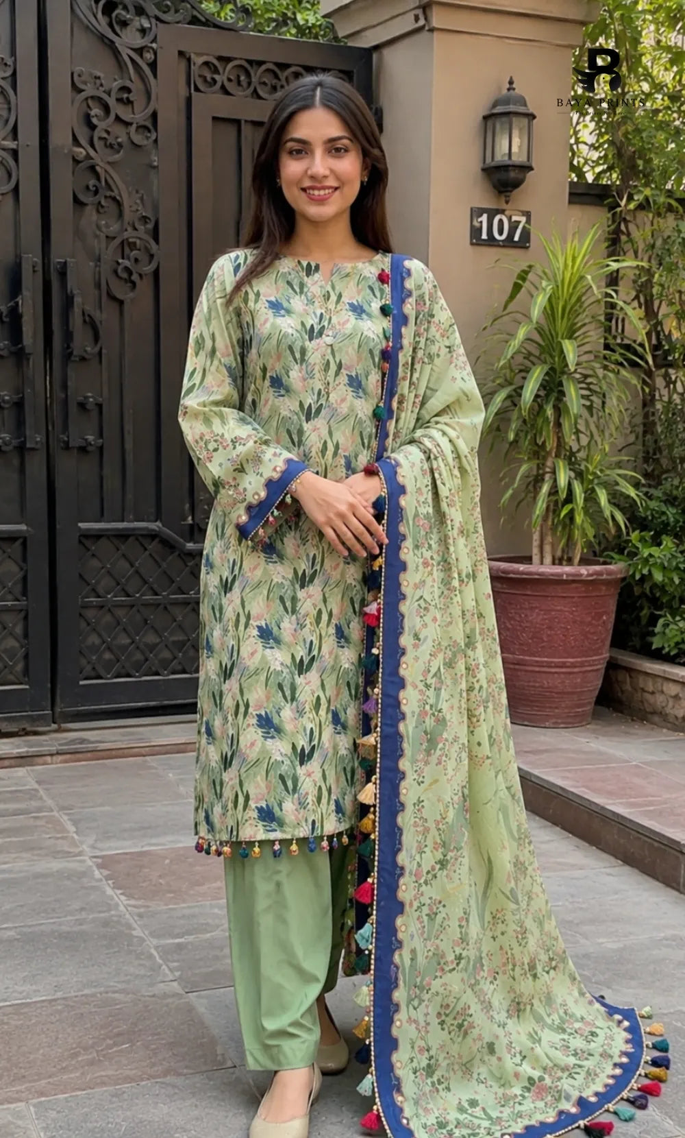 3PC Printed Lawn | Unstitched |  ET-V2