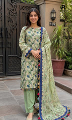3PC Printed Lawn | Unstitched |  ET-V2