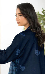 3PC Luxury Embroidered Unstitched Lawn Suit - ZED-V3-06