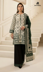 3PC Printed Lawn | Unstitched | BA-V25