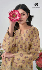 2-Piece Unstitched Dhanak Printed Suit with Embroidered Border-DE-V1-02