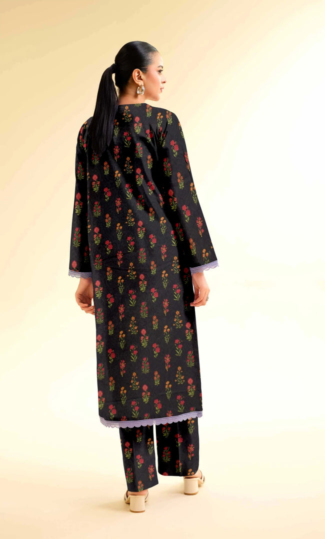 3 Piece Unstitched Printed Lawn Suit With Bamber Chiffon Dupatta - BA-V-31 -7 Main Image