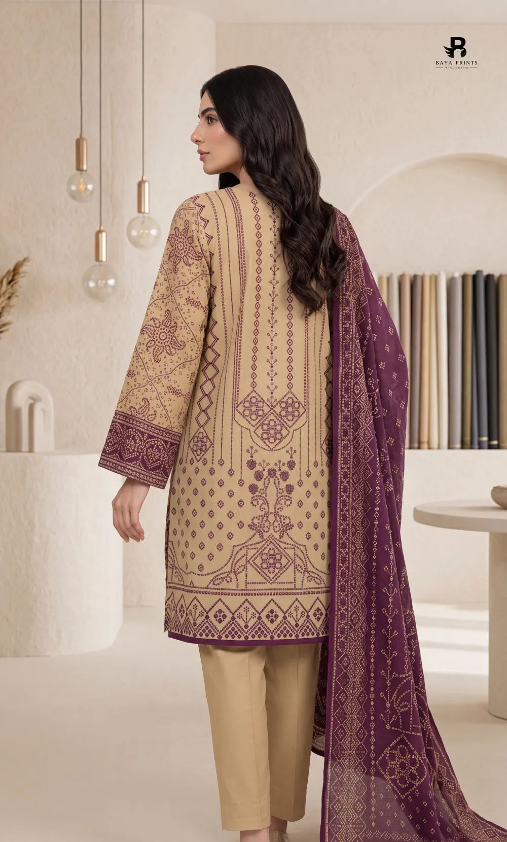 3PC Printed Lawn | Unstitched | BA-V26-7