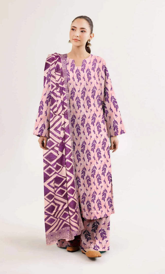 3 Piece Unstitched Printed Lawn Suit- BA-V-21 -10 Hover Image