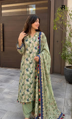 3PC Printed Lawn | Unstitched |  ET-V2