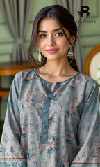 3 Piece Unstitched Karandi Suit BA-V10-8