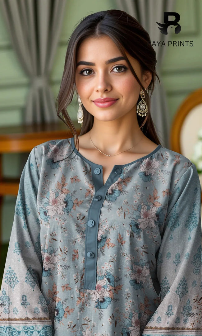 3 Piece Unstitched Karandi Suit BA-V10-8 Main Image