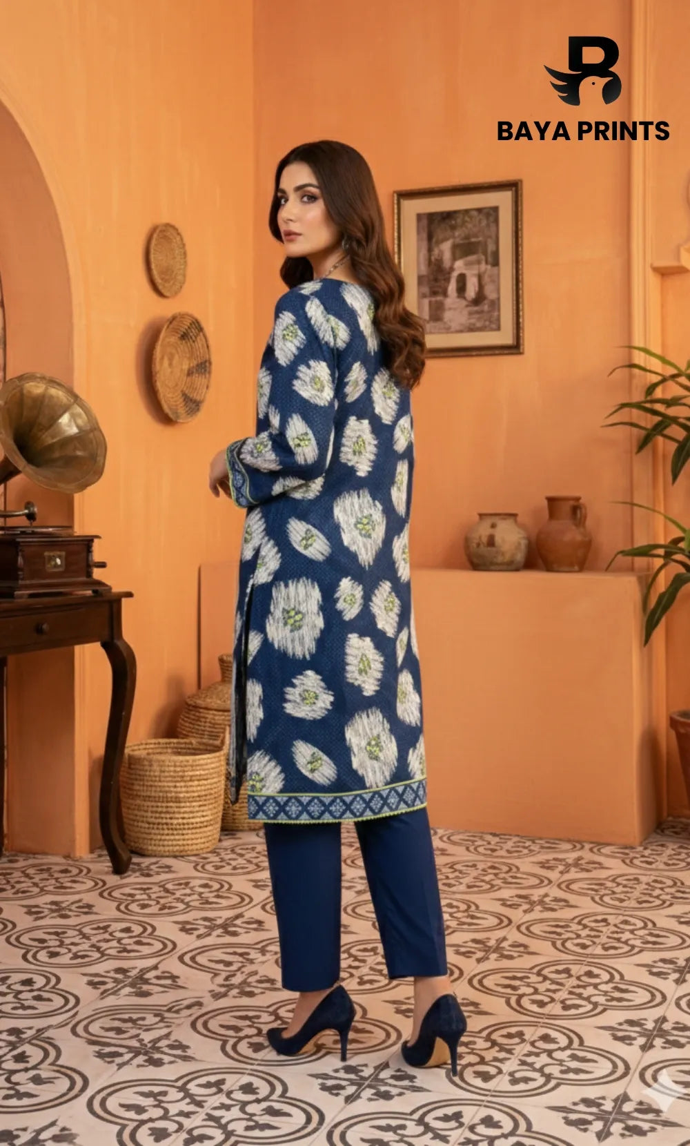 3 Piece Unstitched Lawn Suit -V-21-A-07