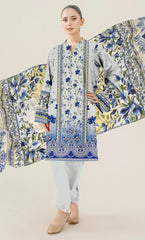 3 Piece Unstitched Printed Lawn Suit | BA-V15-10