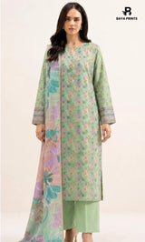 3PC Printed Lawn | Unstitched |  ET