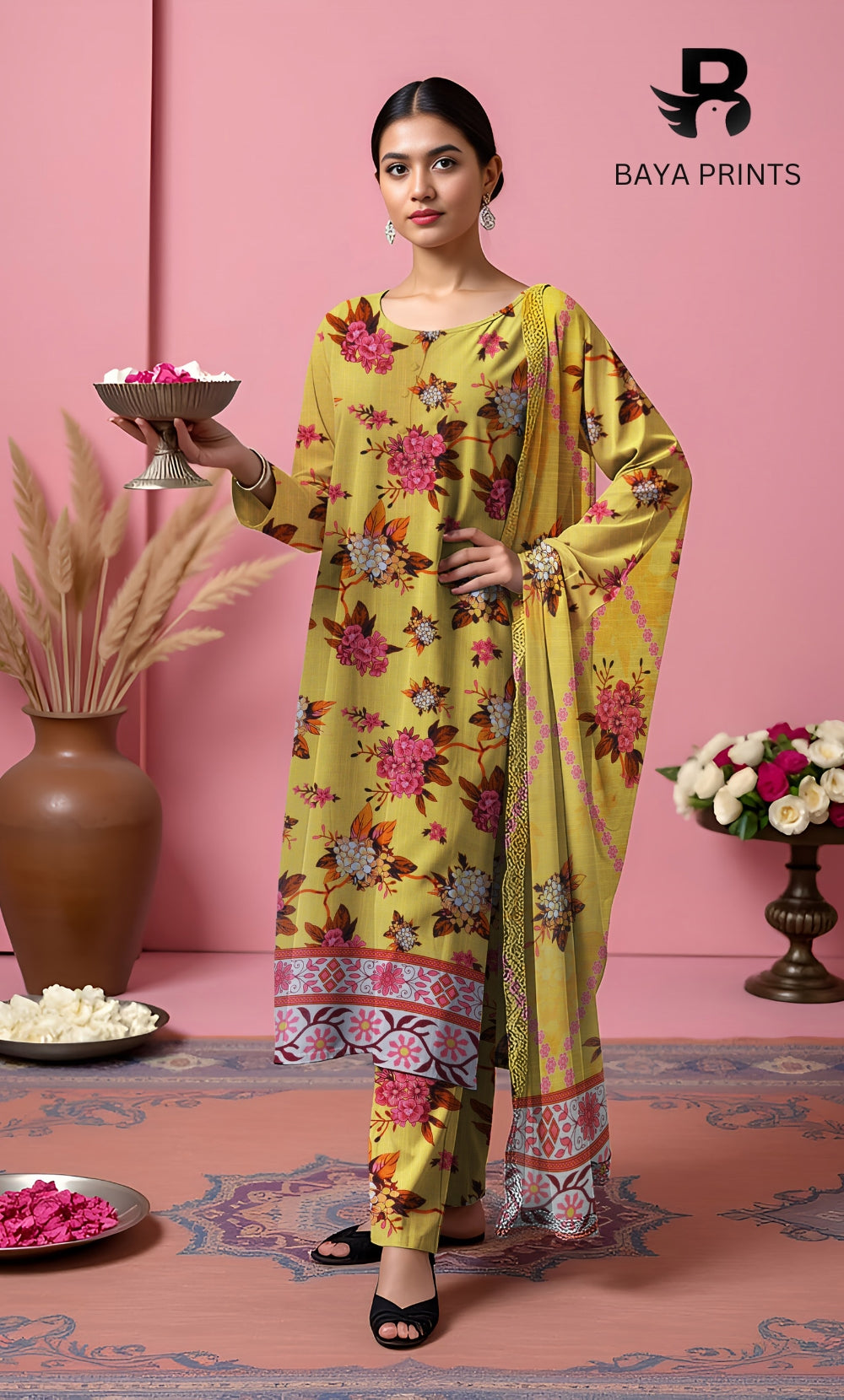 3PC Unstitched Khadar Suit  BA-K-V11-15