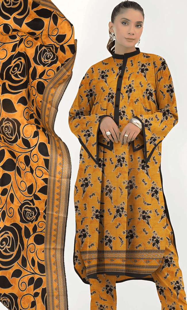 3PC Unstitched Khadar Suit  BA-K-V7 -05 Hover Image