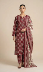 Suhana – 3 Piece Lawn | Embroidered Floral Front -09