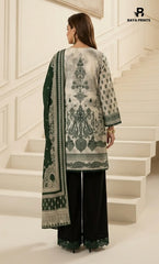 3PC Printed Lawn | Unstitched | BA-V25