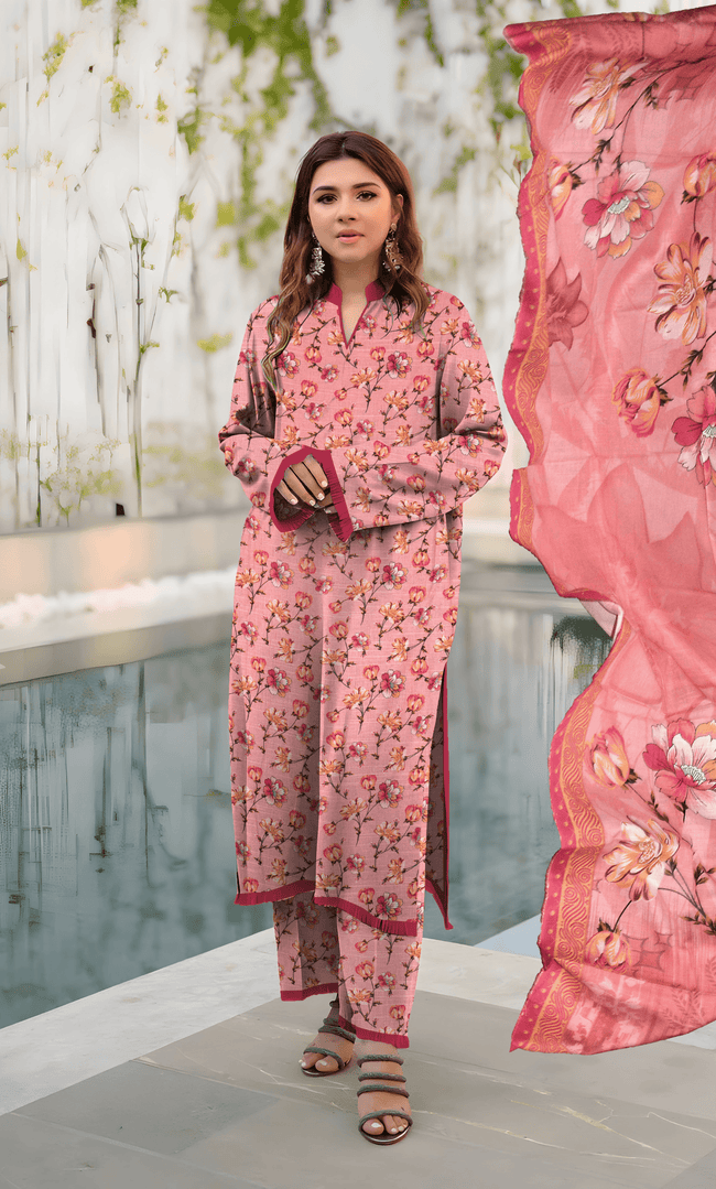 3PC Unstitched Khadar Suit  BA-K-V11-24 C -1 Hover Image