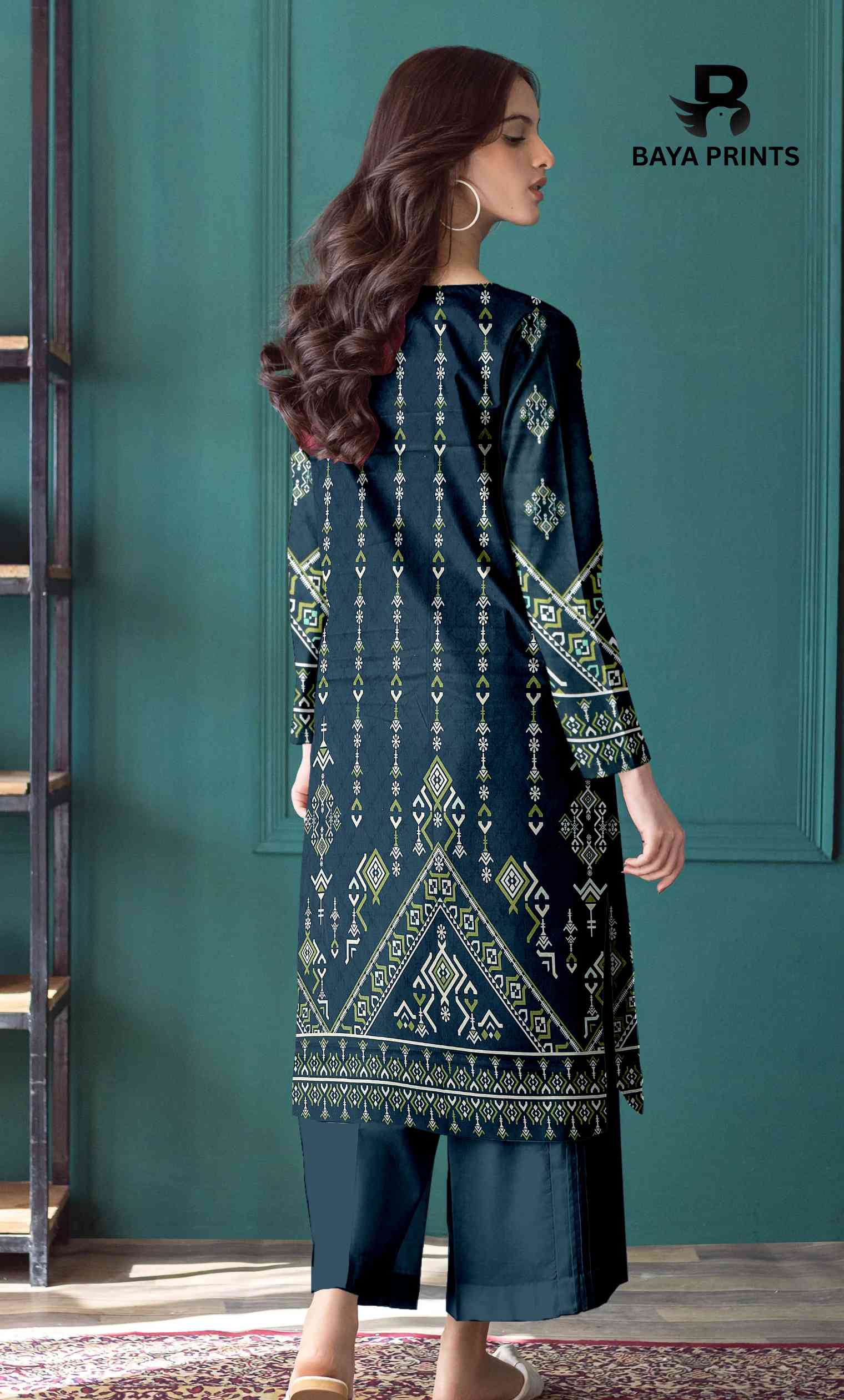 3 Piece Unstitched Printed Lawn Suit -BP-V2-7