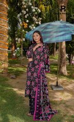 3 Piece Unstitched Printed Lawn Suit -BP-V24-8