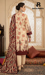 3 Piece Unstitched Lawn Suit -V-20-A-08