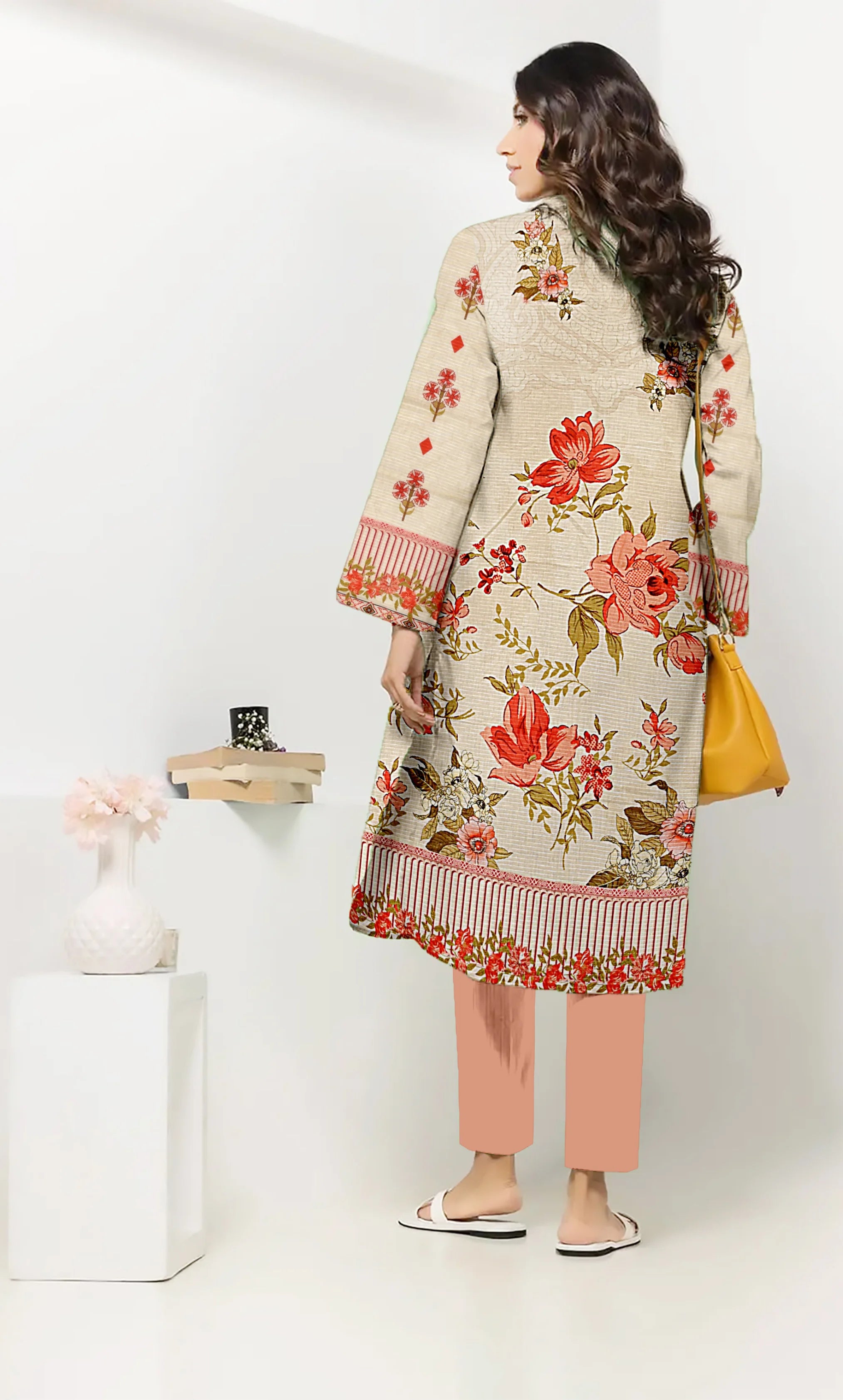 3 Piece Unstitched Printed Lawn Suit | BA-V15-01