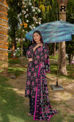 3 Piece Unstitched Printed Lawn Suit -BA-V9