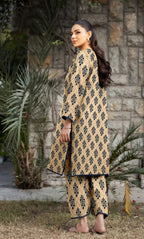 2PC Unstitched Printed Lawn Suit  - BD-V6-21
