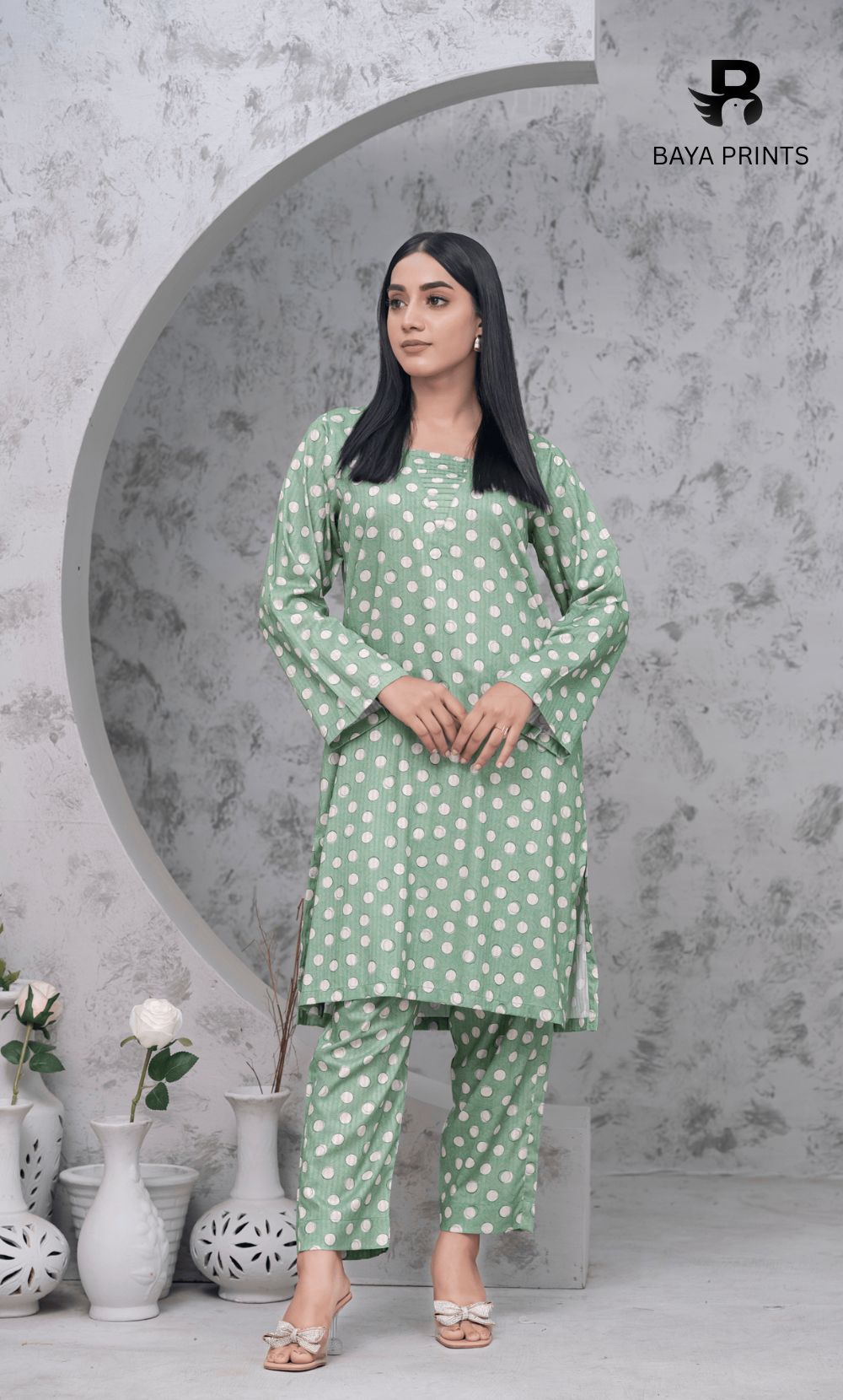 2PC Premium Linen Unstitched-DE V6 -025