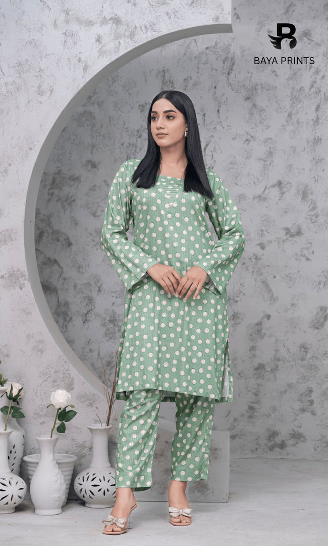 2PC Premium Linen Unstitched-DE V6 -025 Hover Image