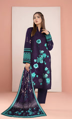 3PC Unstitched Linen -BA-V4-02