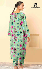 2PC Unstitched Printed Lawn Suit - BA-V7-06