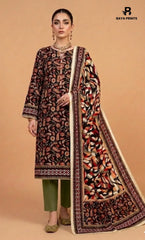 3PC Printed Lawn | Unstitched | BA-V25