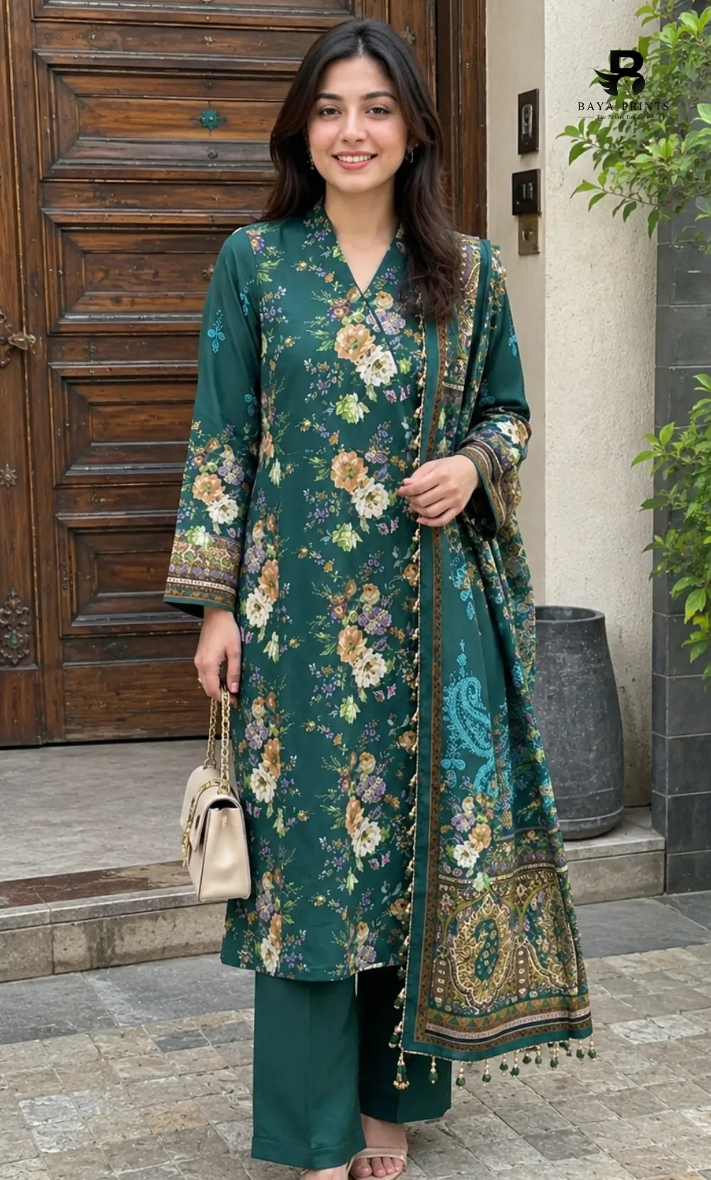 3PC Printed Lawn | Unstitched |  ET-V2