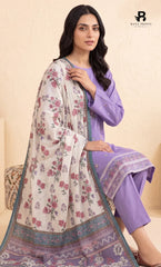 3-Piece | Unstitched Luxury Embroidered Lawn Suit | Nayab