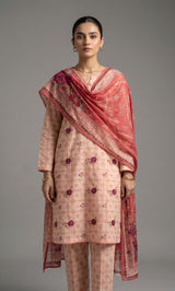 Suhana – 3 Piece Lawn | Embroidered Floral Front -07