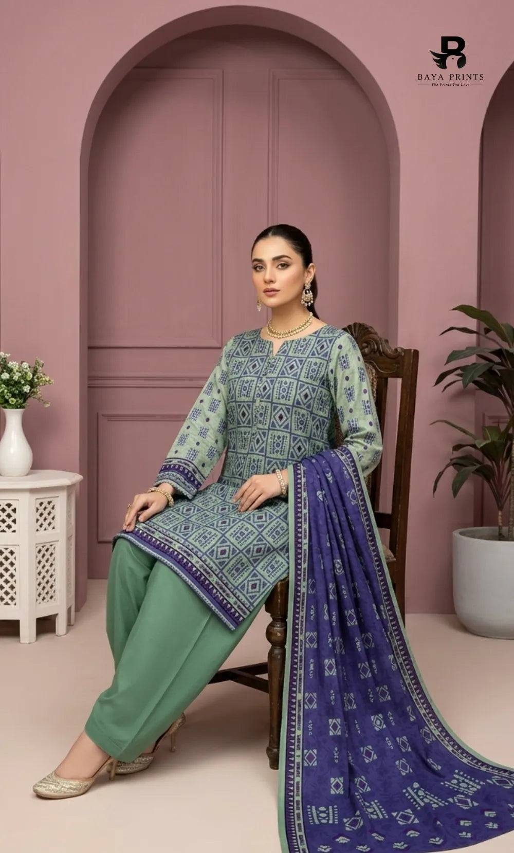 3PC Printed Lawn | Unstitched |  V24