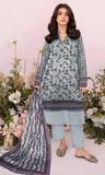 3PC Unstitched Printed Lawn Suit -ZA-V3-07