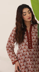 3 Piece Printed Unstitched Lawn Suit | SE-A-06
