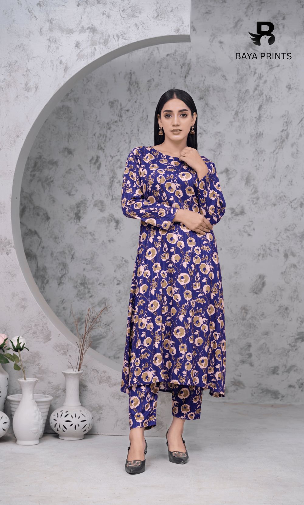 2PC Premium Linen Unstitched-DE V6 -001