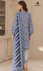 3PC Printed Lawn | Unstitched | BA-V25