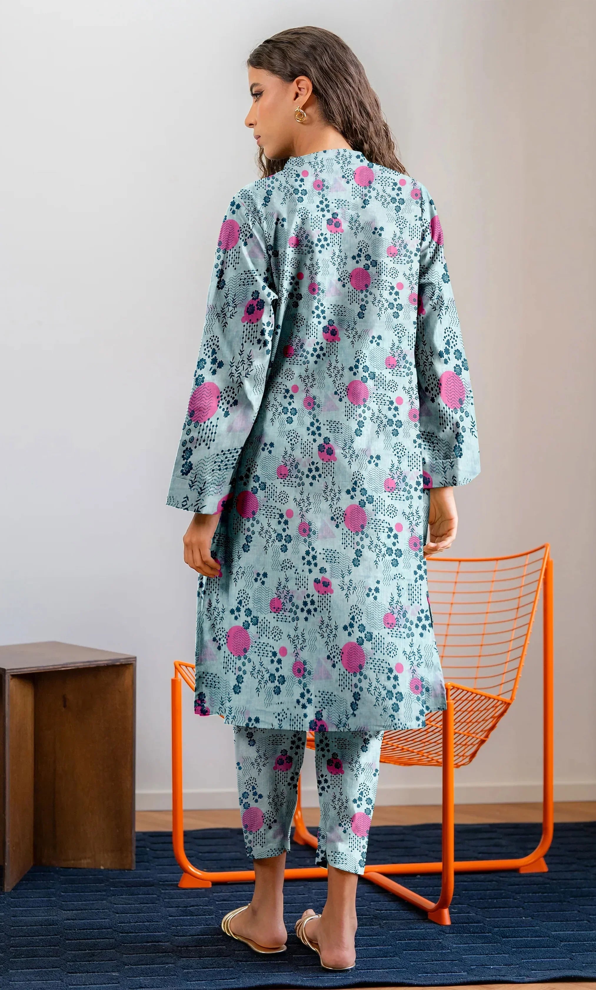 3 Piece Unstitched Premium Lawn Suit- BA-V-14