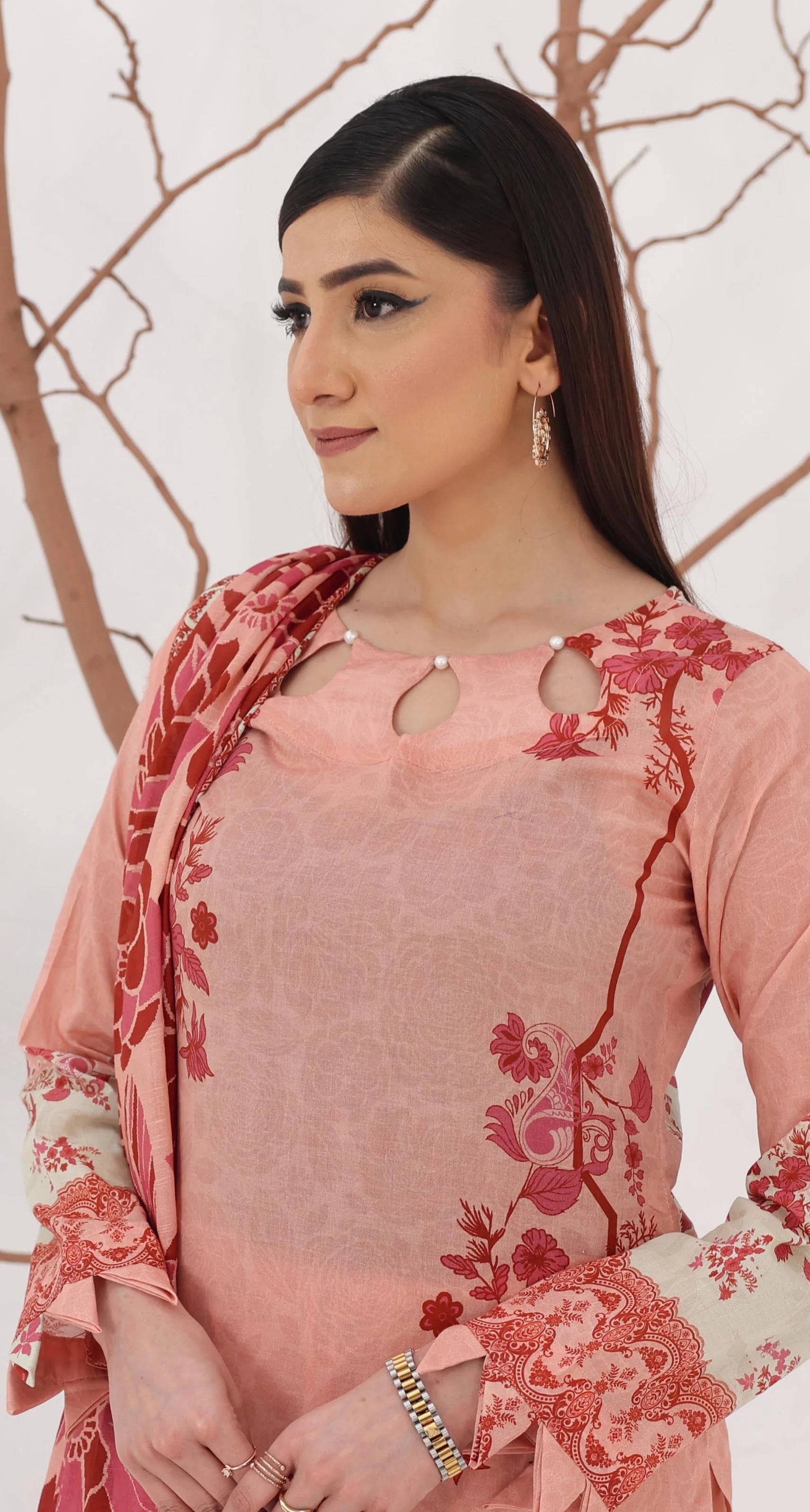 3 Piece Printed Unstitched Lawn Suit | ET-07