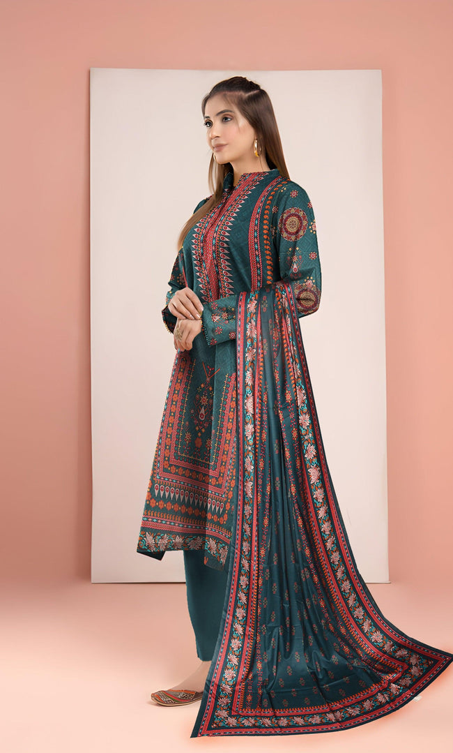 3PC Unstitched Linen -BA-V5-04 Hover Image