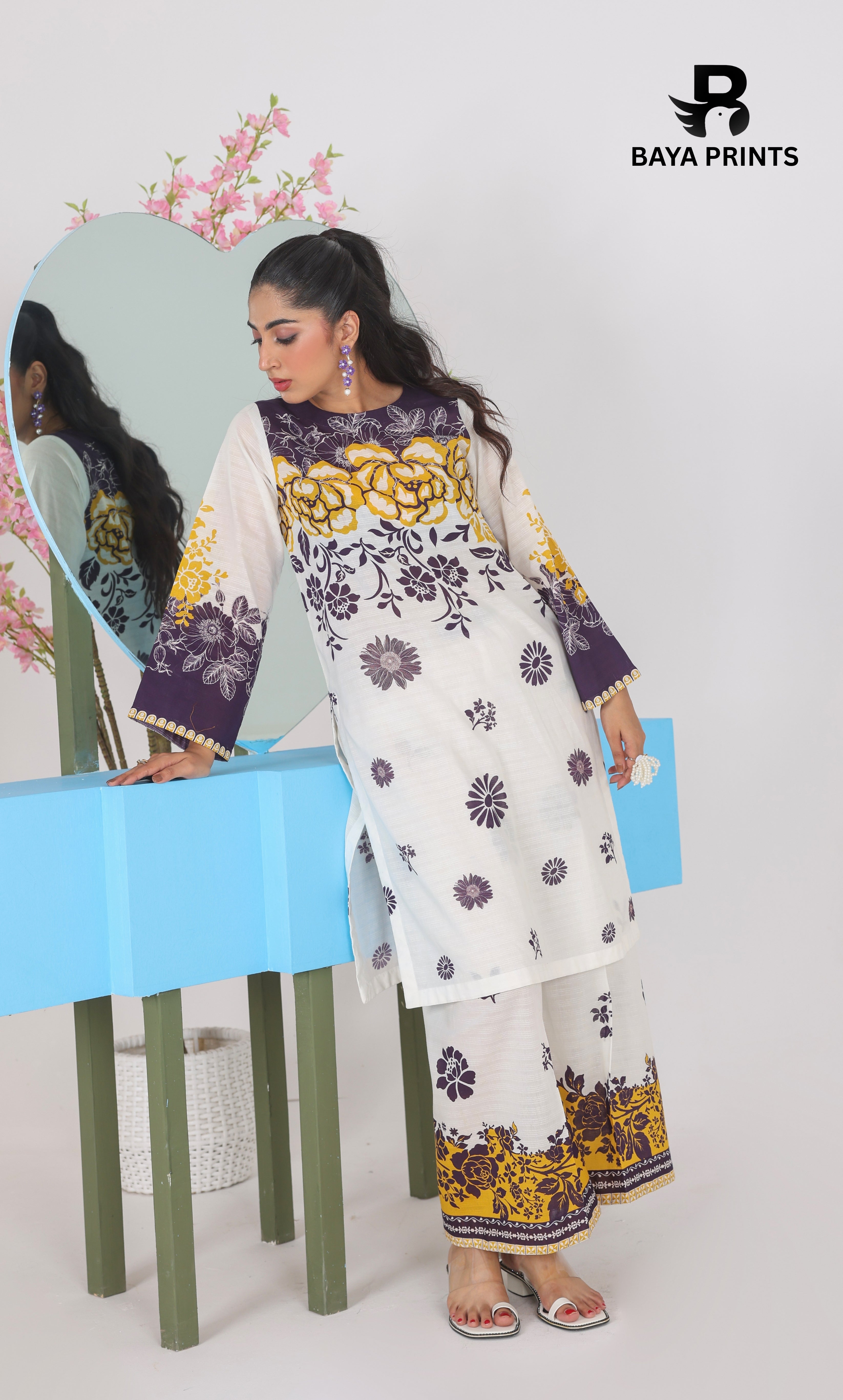 2 Piece Baya Co-Ord Set (Unstitched)