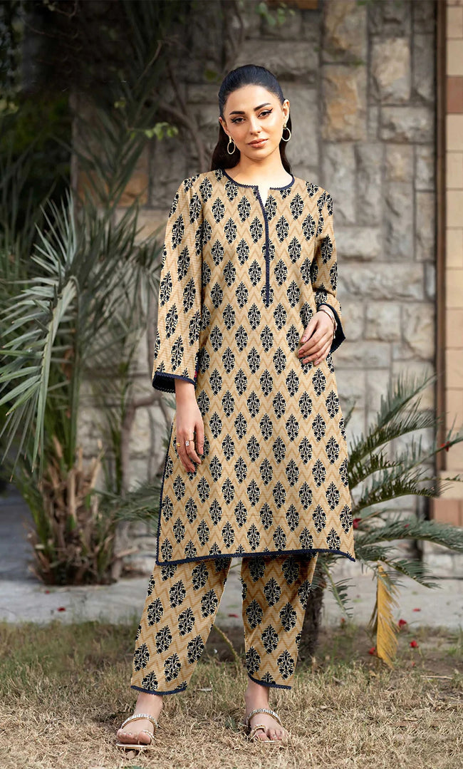 2PC Unstitched Printed Lawn Suit  - BD-V6-21 Hover Image