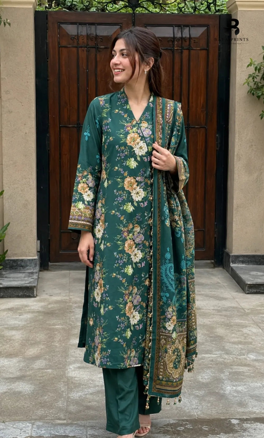 3PC Printed Lawn | Unstitched |  ET-V2