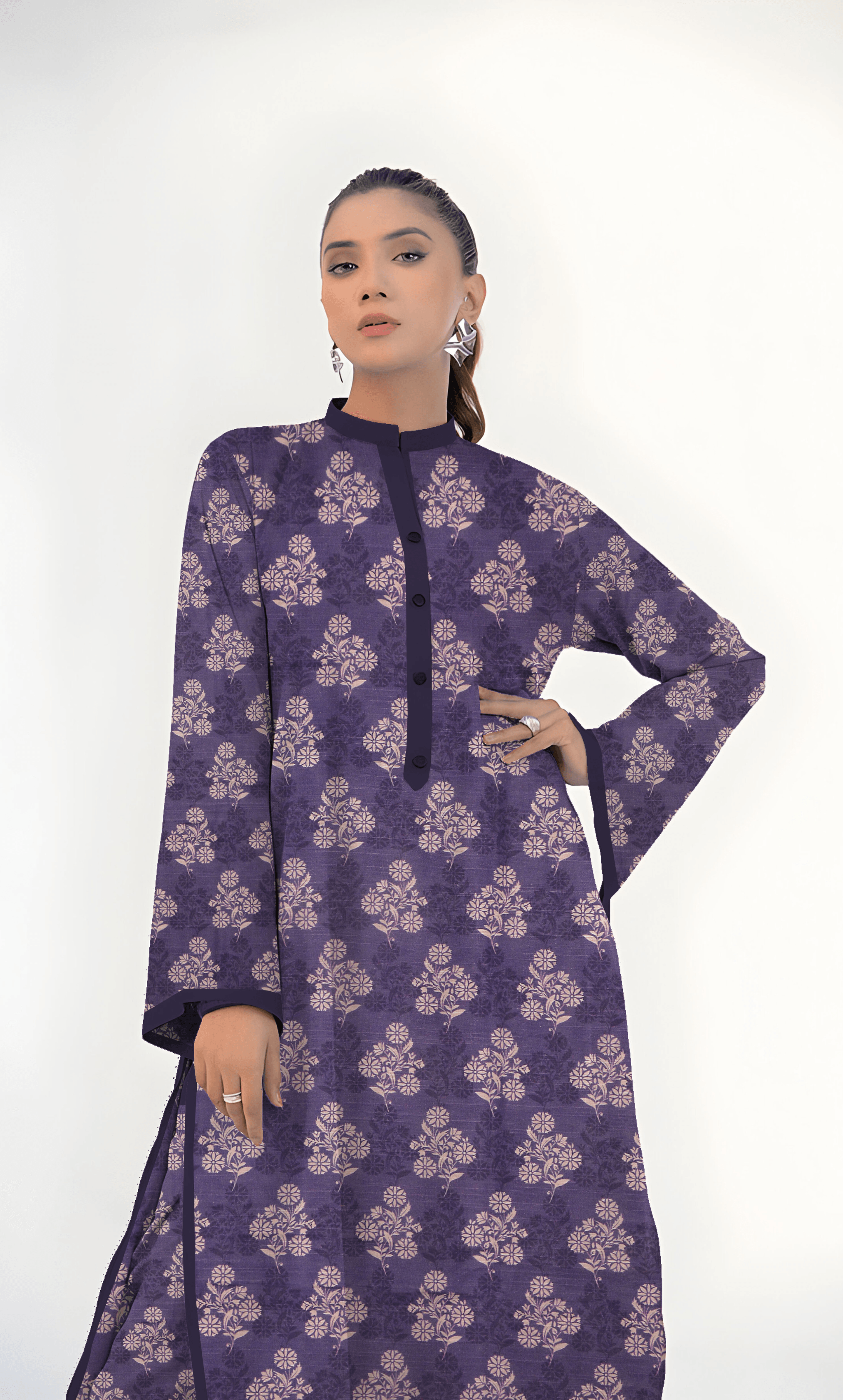 3PC Unstitched Khadar Suit  BA-K-V11-24 A -6